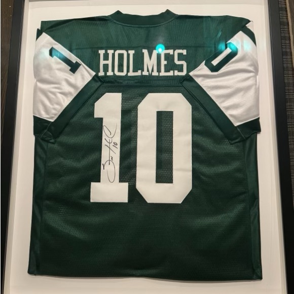 Holmesjersey Santonio Holmes signed Game Issued Jets #10 Jersey Autograph rare - Picture 1 of 1